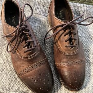 Sundance Catalog Vintage Shoe Co Brown Leather Brogues Wingtips